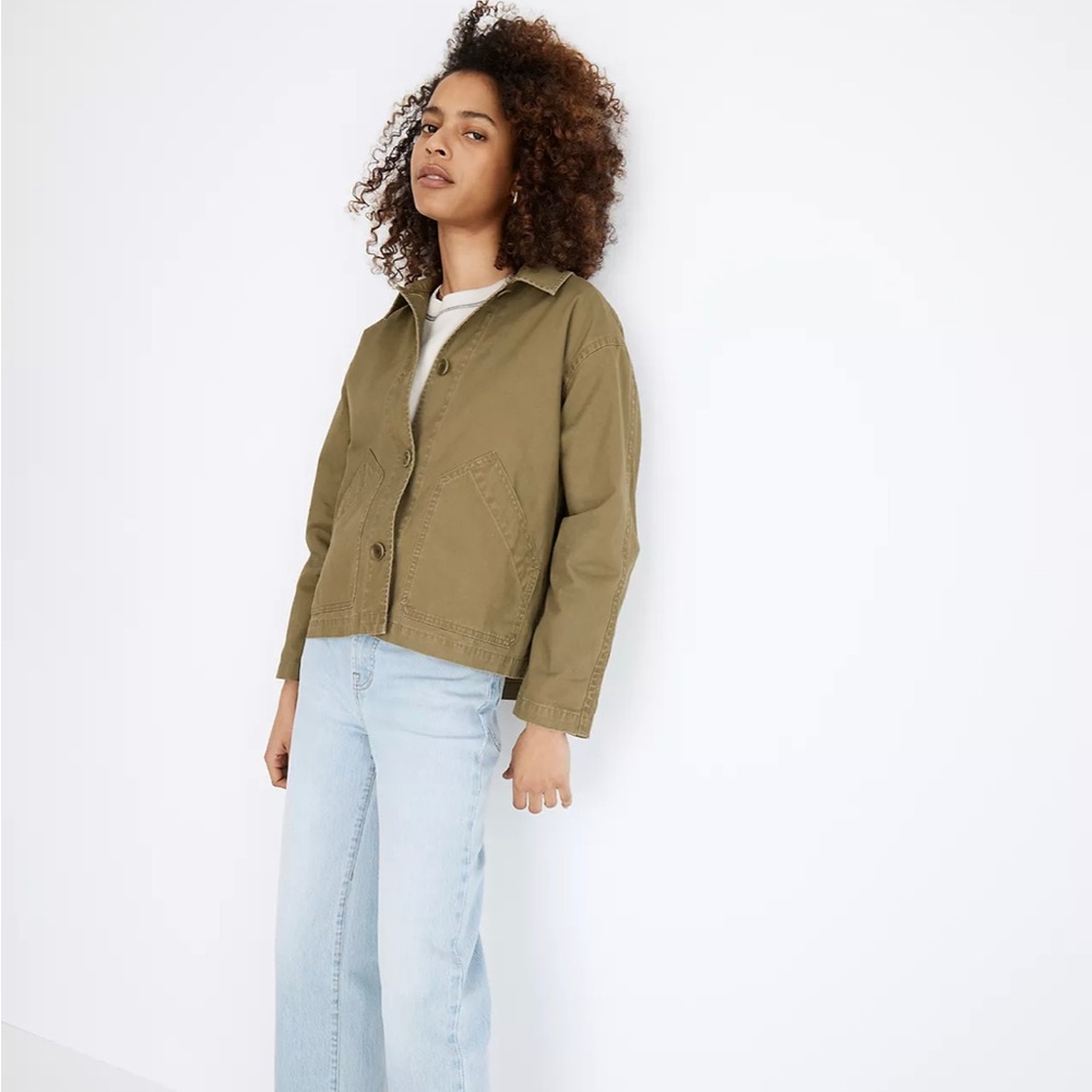 NWT Madewell Baylow Cropped Chore Jacket